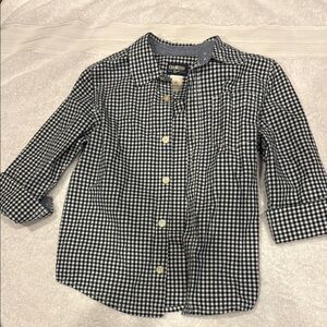 OshKosh B'gosh Black and White Checkered Kids Shirt